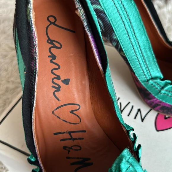 Lanvin x hm floral heels size US7 - Picture 7 of 10